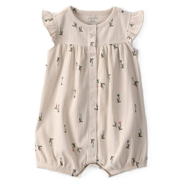 Carter´s - Mameluco algodón acanalado con estampado floral
