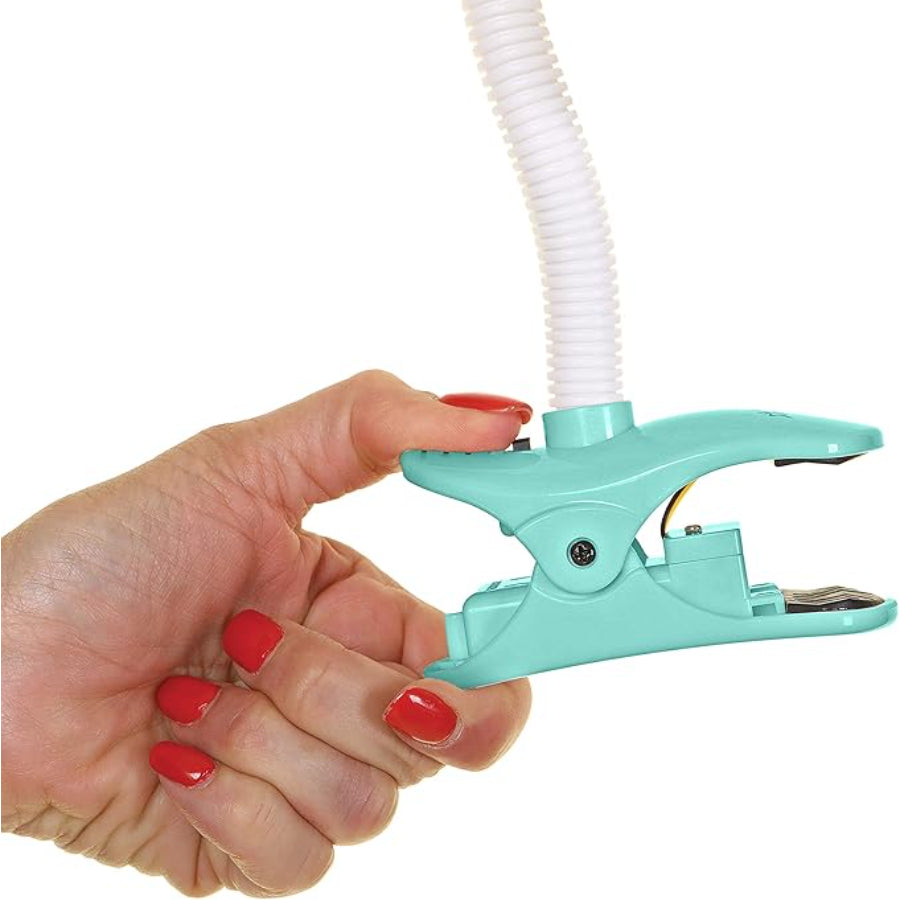 Ventilador ajustable con clip y aspas de espuma