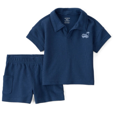 Carter´s - Conjunto carrito bordado | azul