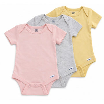 Gerber - 3 pack de bodies manga corta