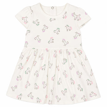B4baby - Vestido unicornios | blanca