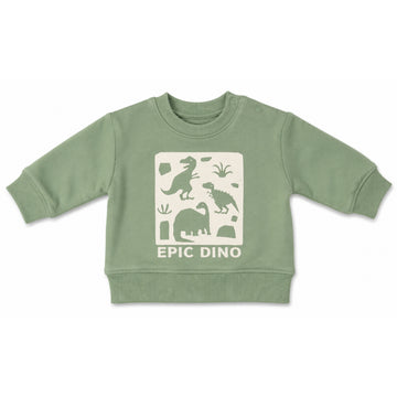 B4baby - Suéter dinosaurios | verde musgo