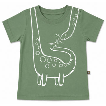 B4baby - Camisa dinosaurio | verde musgo