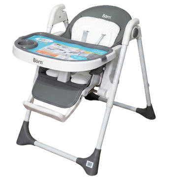 Born - Silla Alta de Comer | gris