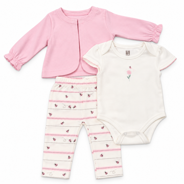 B4Baby - Conjunto Body, Chaqueta y Pantalón