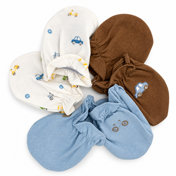 B4baby - Set de 3 mitones niño | 0-3m+