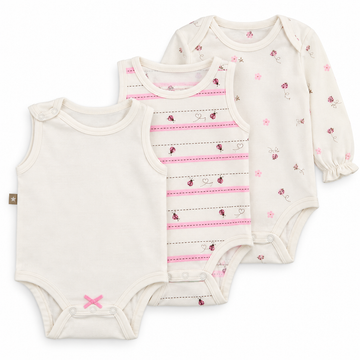 B4Baby - Set de 3 mamelucos | Niña
