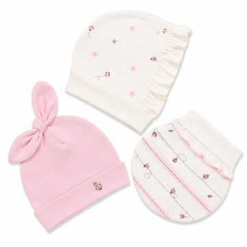 B4Baby - Set de 3 gorros | niña
