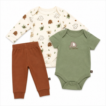B4Baby - Conjunto 3 pz para niño | Elefante