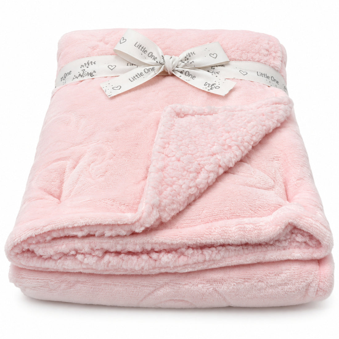 Cobertor reversible para bebé | Rosa