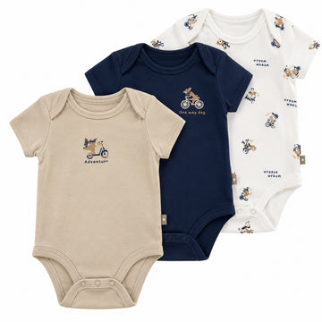 B4Baby - Set de 3 bodys | Aventure