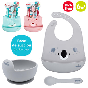 Genial - Set de Bowl Cuchara y Babero