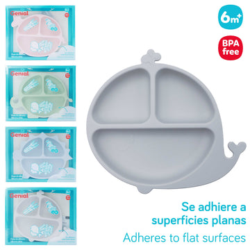 Genial - Plato dividido de silicona | Variedad