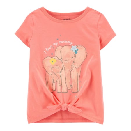 Blusa Naranja de Elefante Niña 9M