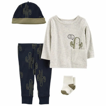 Carter´s- Conjunto de 4 piezas con estampado de cactus | +9m