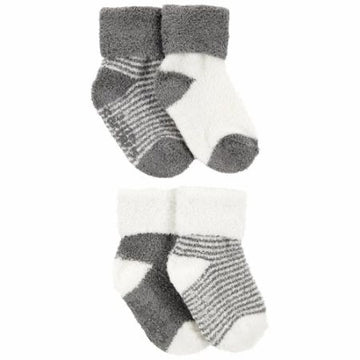 Medias 2 pack gris rallas