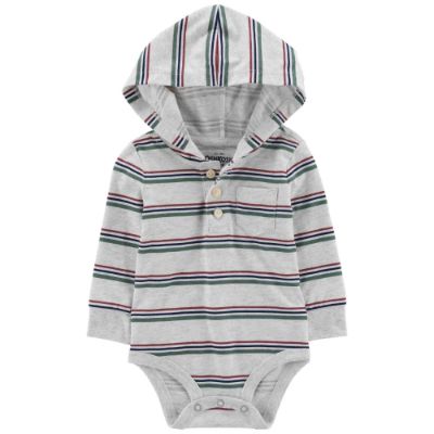 ENTERIZO / F22 IB LS HOODED BDS HTHR MULTI STRIPE B