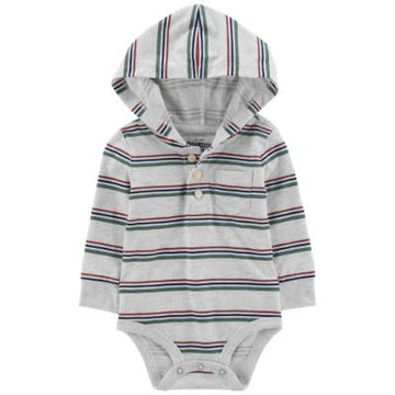ENTERIZO / F22 IB LS HOODED BDS HTHR MULTI STRIPE B