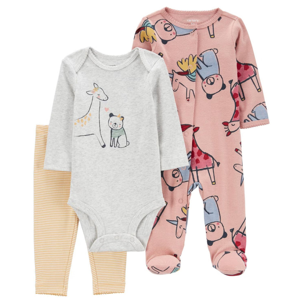 Carter´s - Conjunto de 3 piezas niña | +6m