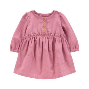 VESTIDO /F22 SOLID PK DOBBY DRESS