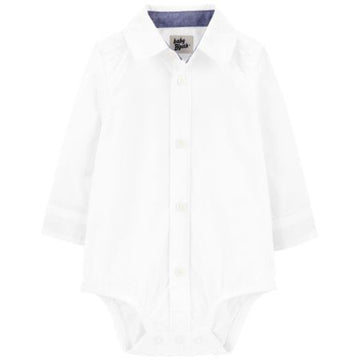 CAMISA SP23 IB LS WVN BS WHITE BBG   9M