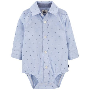 CAMISA SP23 IB LS WVN BS BLUE ANCHOR BBG 12M