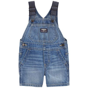 OVERALL / SP23 IB WEB STRP SHORTALL DENIM WBO  24M