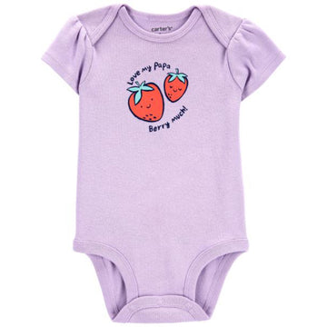 Carter´s- Mameluco para niña con estampado de fresa | +3m