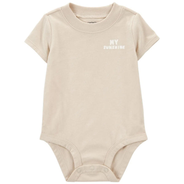 carter´s-ENTERIZO /SP23 I N SLOGANBS BEIGE SMILEY