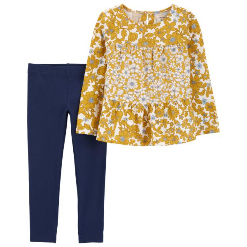 Carter´s- conjunto floral de niña |+6M