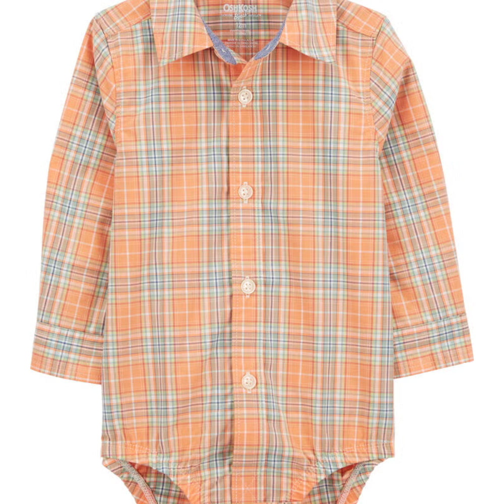 Oshkosh - Enterizo polo cuadriculado | +9m