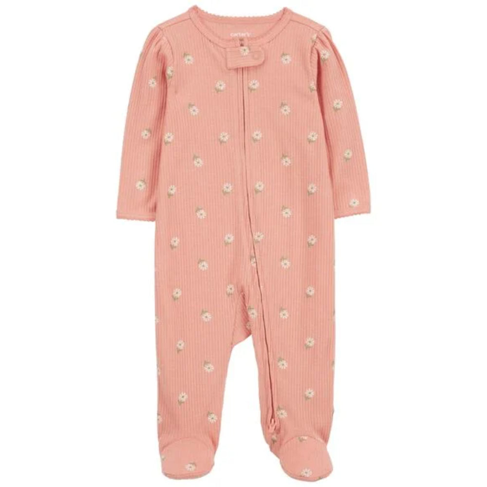 Carter's - Pijama Textured Pink Floral Print || +3M