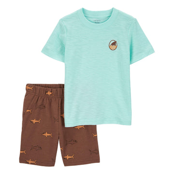 Carter´s - Conjunto de 2 piezas short y camisa | +18m