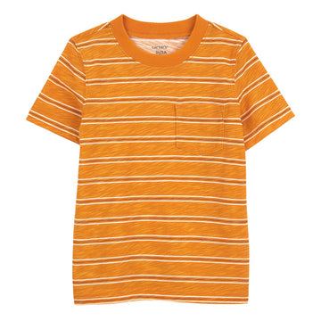 Carter´s - Camiseta naranja a rayas  | +9M