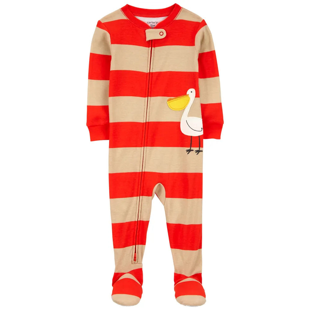 Carter´s- Pijama con pie con estampado de pelicano | +12m