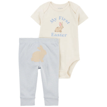 Carter´s- Conjunto de 2 piezas pantalón con mameluco | +3m
