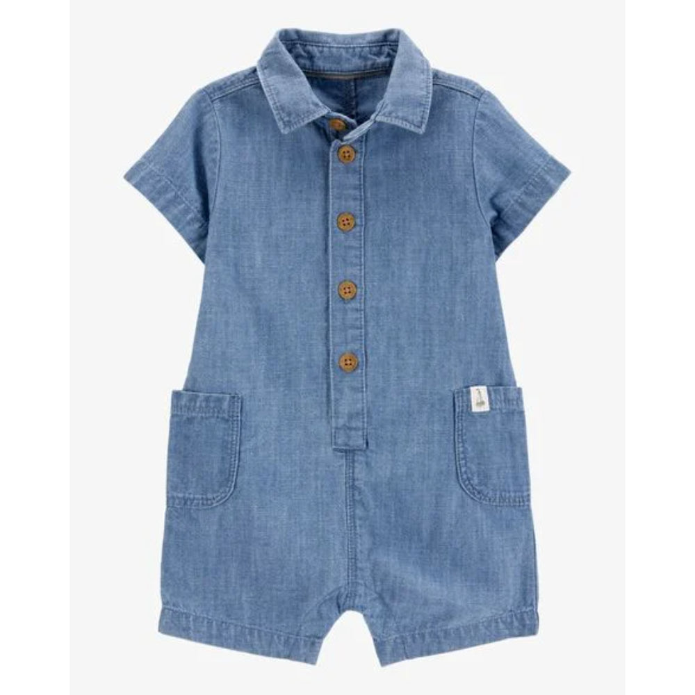 Carter´s- Enterizo azul para niño  |  +24m