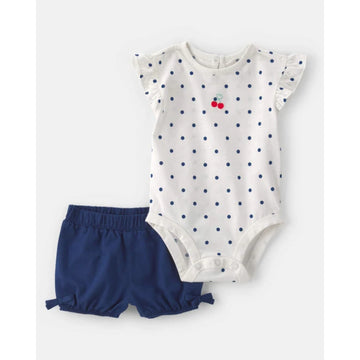 Carter´s - Conjunto de 2 piezas short y mameluco | 3m+
