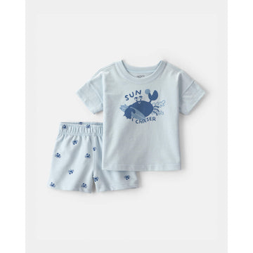 Carter´s - Conjunto de 2 piezas short y camisa para niño | 6m+