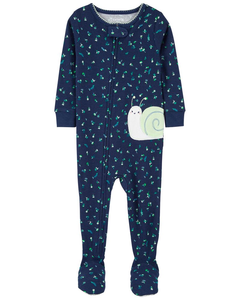 PIJAMA NAVY FLORAL SNAIL