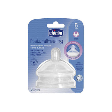 Chicco- 2 tetinas naturalfeeling 6M