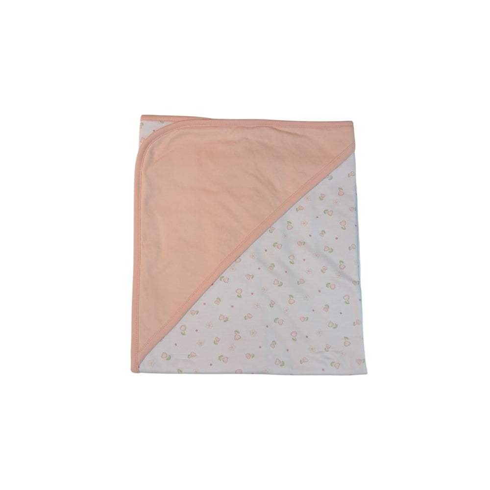 Peke- manta reversible color salmon