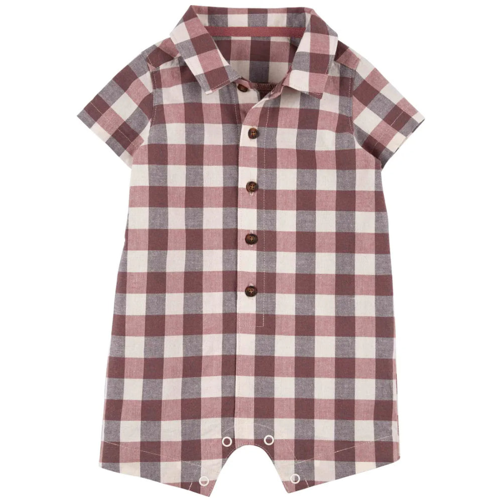 Carter´s- Enterizo corto cuadriculado | +9m