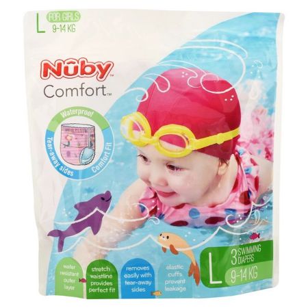 Pañal Para Agua Niña talla L X3