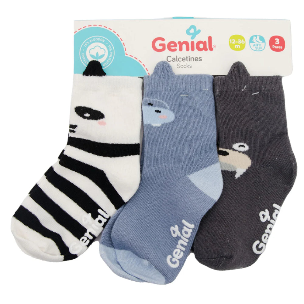 Genial - Calcetines antideslizantes | +12-36m