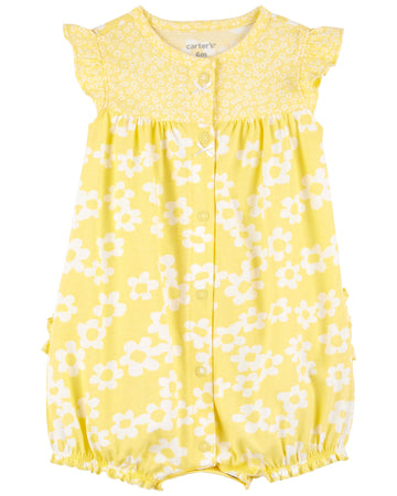 ENTERIZO YELLOW FLORAL PRINT