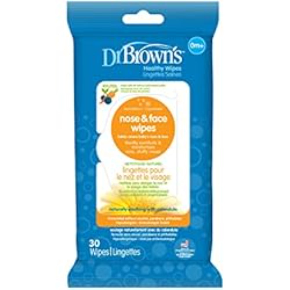 Dr. Browns - TOALLAS HUMEDAS PARA NARIZ Y CARA