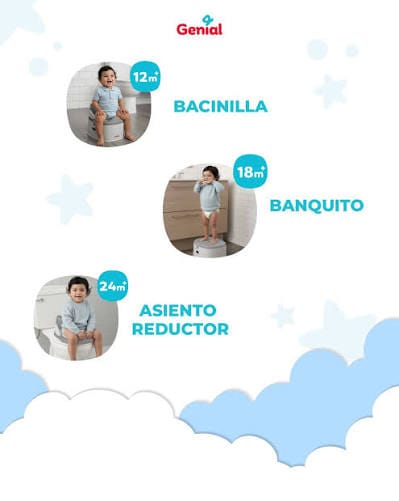 Genial- bacinilla de entrenamiento 3 en 1