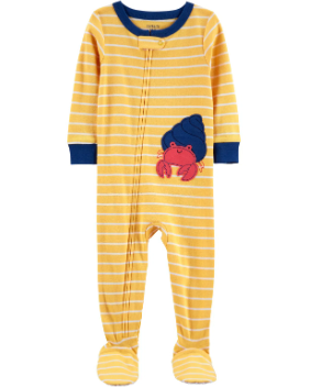 PIJAMA YELLOW-WHIT CRAB STRIPES