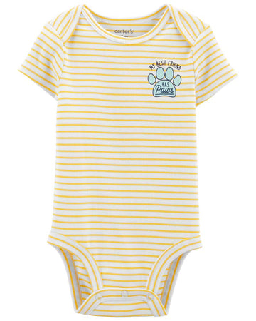 ENTERIZO RAYADO AMARILLO PARA NIÑO 12M